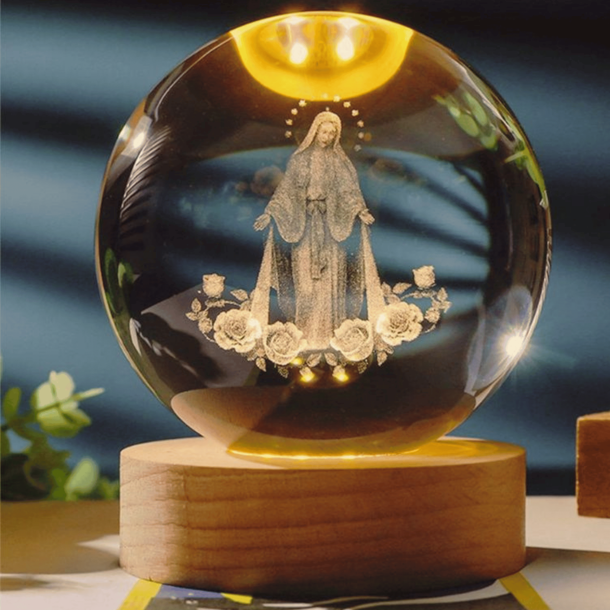 ESFERA RELIGIOSA VIRGEN 6CM